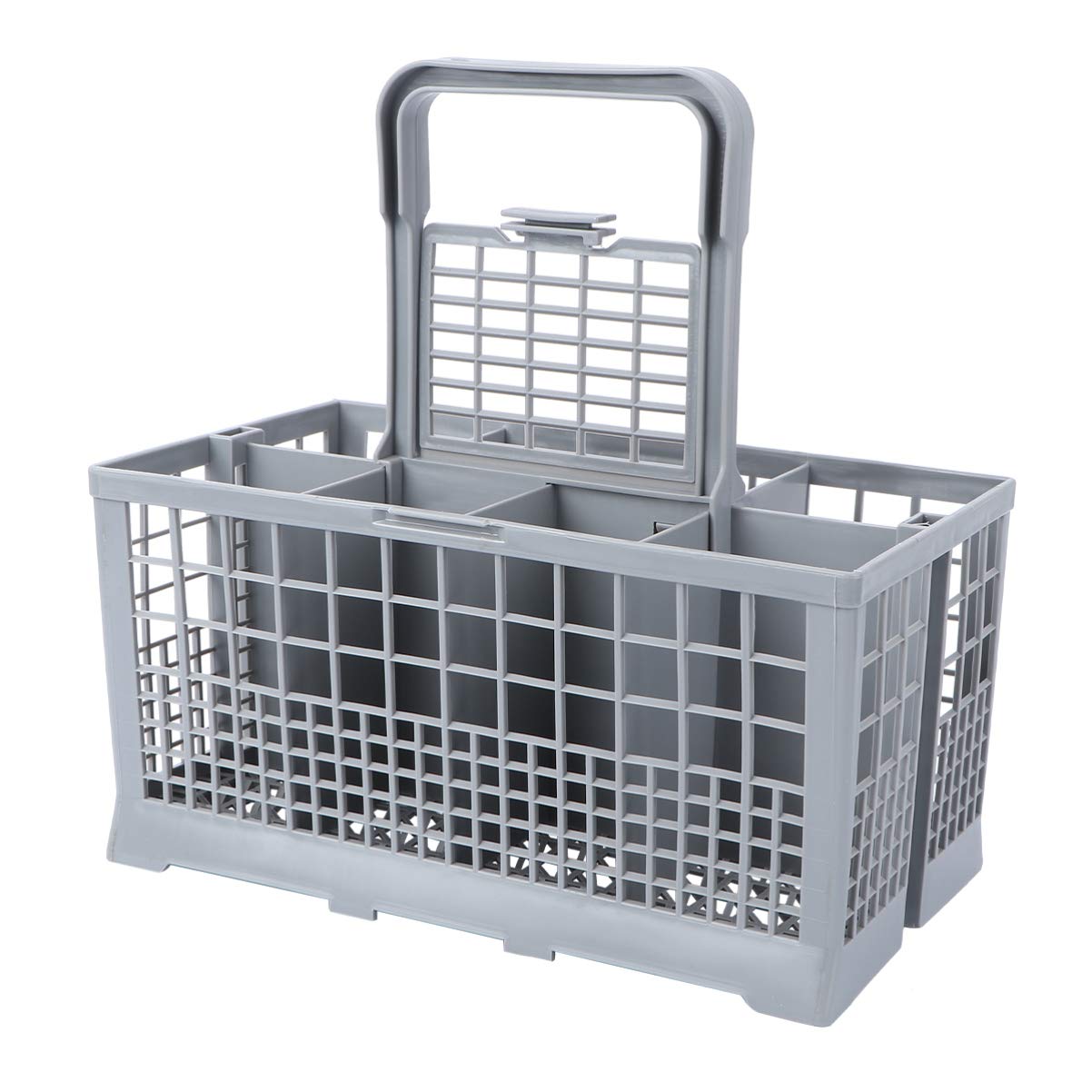 Hemoton Dishwasher Cutlery Basket - Plastic Utensil Holder for Spoons, Forks, Knives & Chopsticks | Dishwasher Safe Storage Rack for Flatware & Kitchen Tools | Perfect for Sink Organizing & Drying