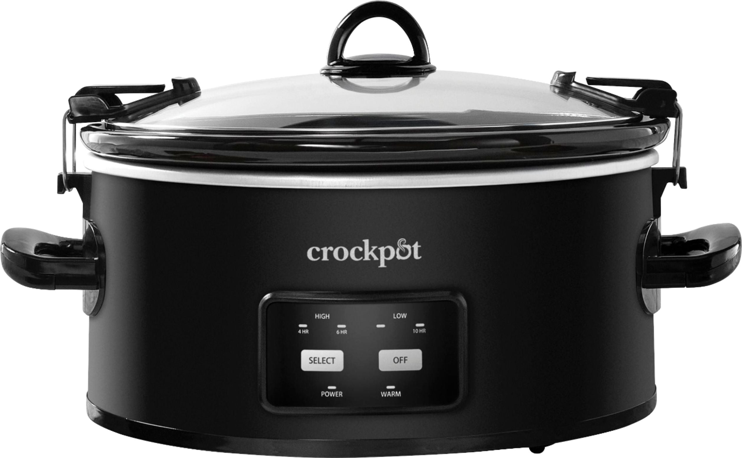 Refurbished Crock-Pot 6-Quart Programmable Slow Cooker with Locking Lid - Home Essentials Warranty - Perfect for Family Dinners & Meal Prep (Model 2125185)