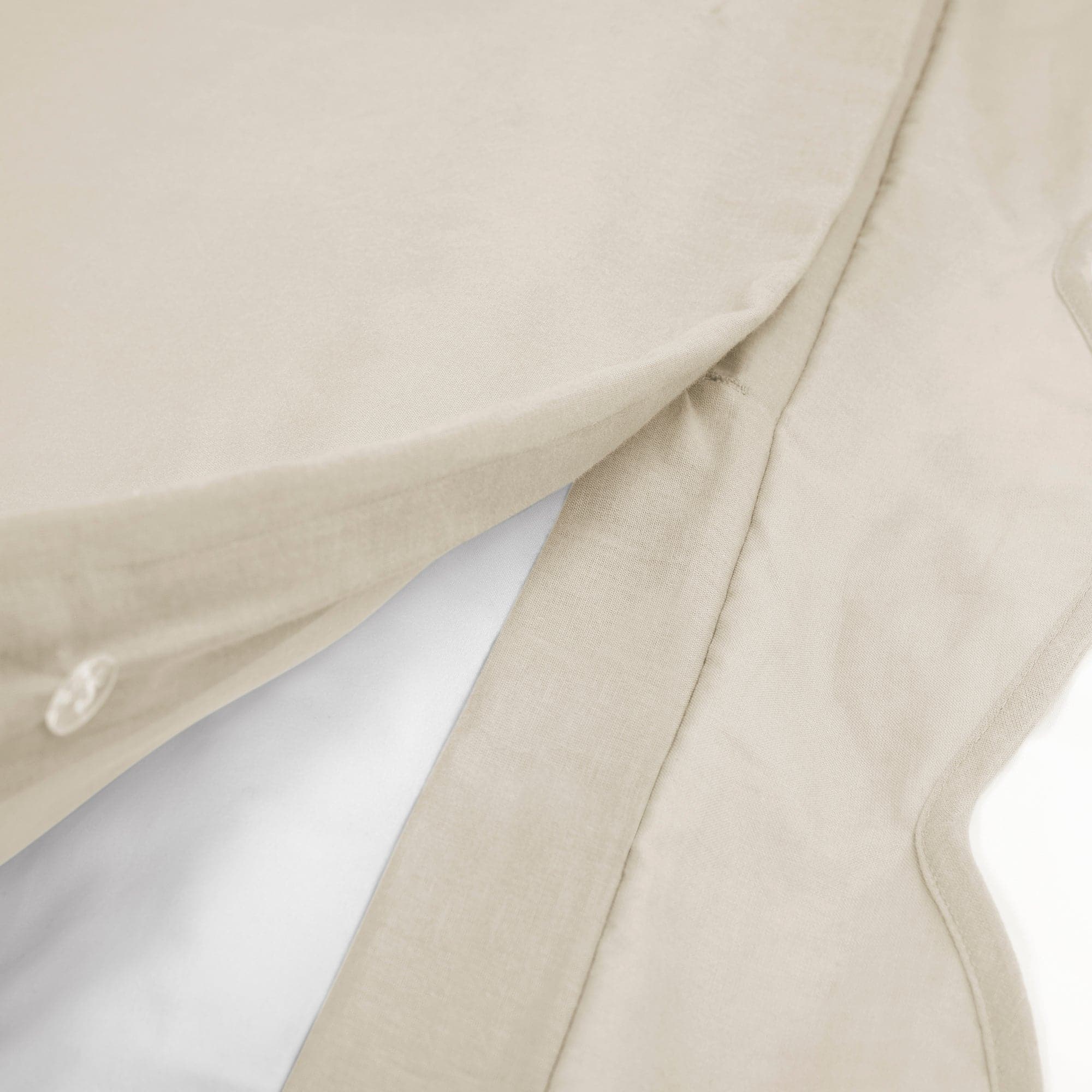Coastal Chic Scalloped Edge 100% Cotton Reversible Duvet Cover Set - Breathable Soft Bedding for Beach House & Boho Bedroom Decor