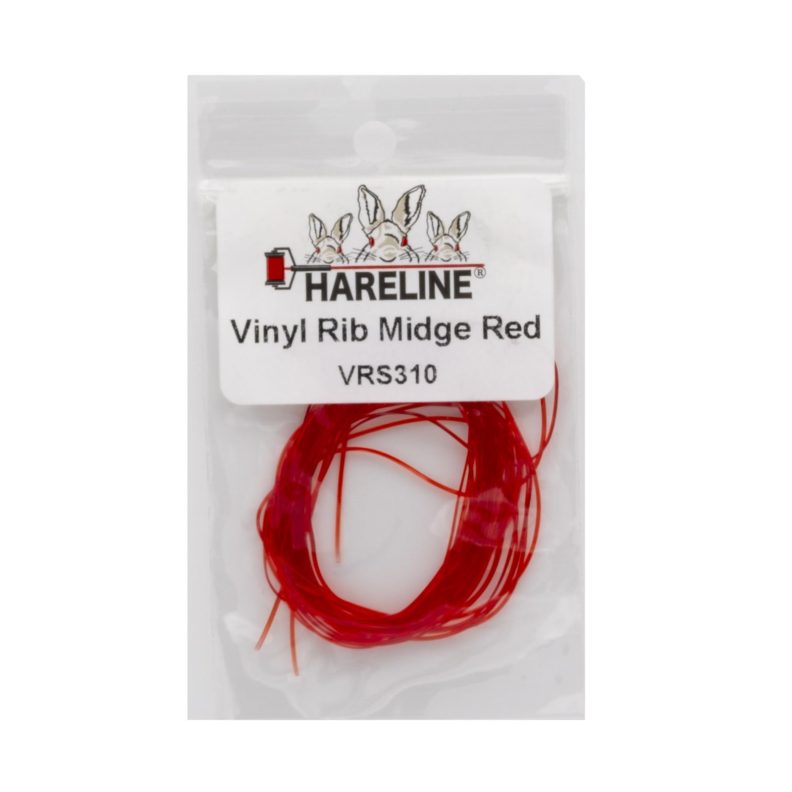 Hareline Vinyl Rib Midge Red - Premium Fly Tying Material for Trout Fishing - Perfect for Streams, Rivers, and Still Waters