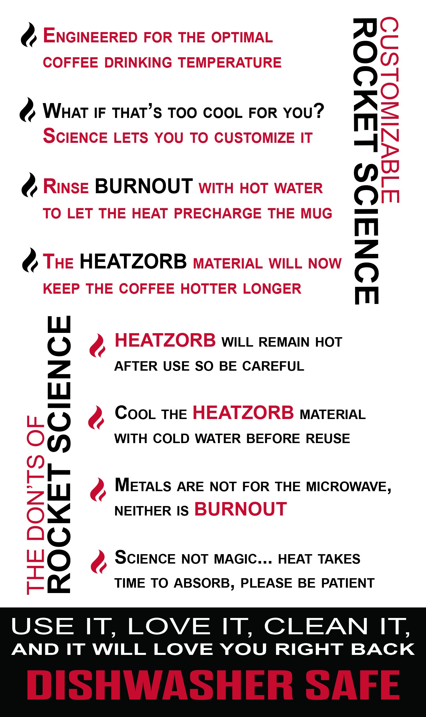 BURNOUT 16 oz Temperature Regulating Travel Mug with HeatZorb Technology - Black Insulated Coffee Cup for Hot & Cold Drinks | Perfect for Commuting, Office Use & Outdoor Activities