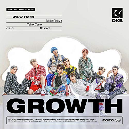 DKB [GROWTH] 3rd Mini Album - K-Pop CD with 64p Photobook, Postcard, 2 Photocards & Sticker (Sealed) | Perfect for K-Pop Collectors & Gift Giving