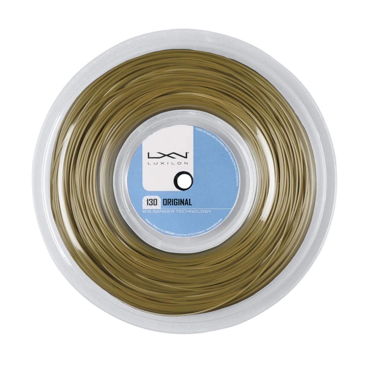 Luxilon Original 130 Tennis String Reel - 200m/656ft Professional Tennis Racket String for Durability & Control (Brown) | Perfect for Competitive Play & Stringing Machines