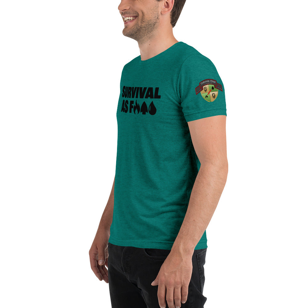 Survival AF Short Sleeve T-Shirt for Men - Comfortable & Durable Outdoor Adventure Shirt - Perfect for Hiking, Camping & Emergency Preparedness