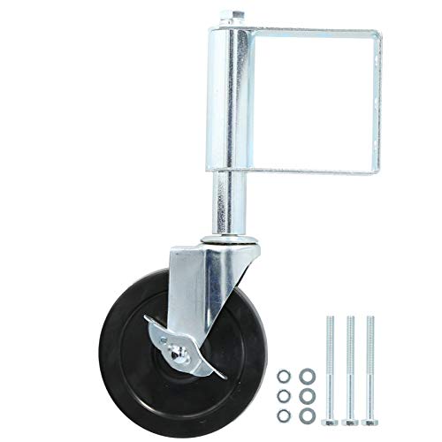 Durable Aluminum Gate Wheel - Heavy Duty 2 Hole Mount for Wooden & Tubular Farm Gates (White) | Perfect for Barn Doors, Fences, and Outdoor Entryways