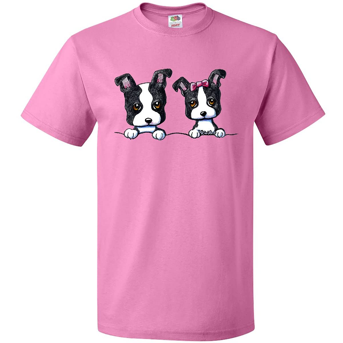 Inktastic Boston Terriers Graphic T-Shirt for Men & Women - Dark Apparel - Comfortable Cotton Tee - Perfect for Dog Lovers, Casual Wear & Gifts