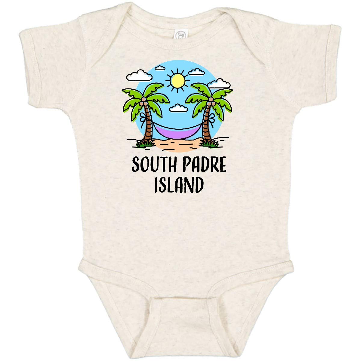 Inktastic Summer Vacation in South Padre Island Baby Bodysuit - Cute Outfit for Beach Trips & Family Photos