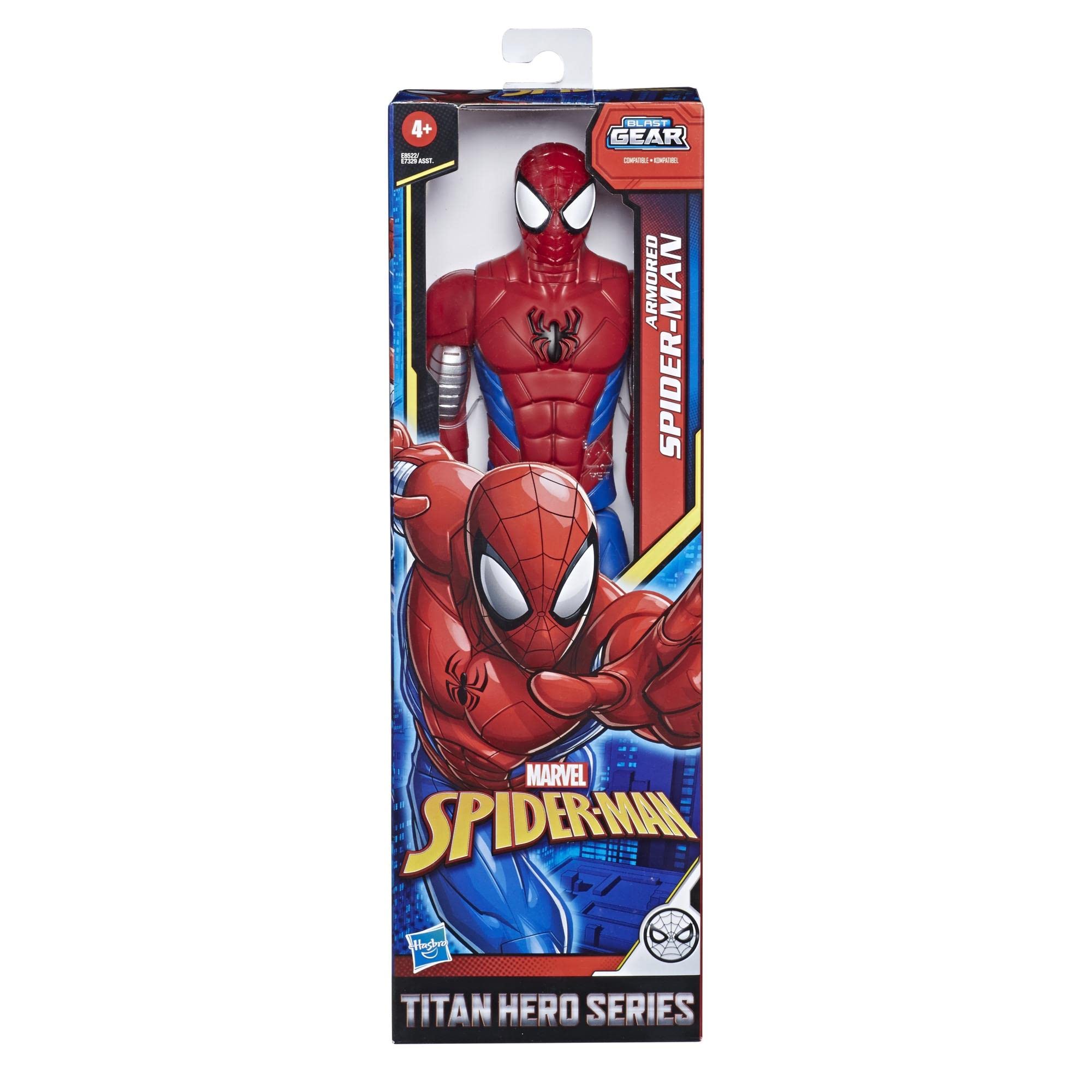 Marvel Spider-Man Titan Hero Series Armored Action Figure - 12 Inch Collectible Toy for Kids & Fans | Perfect for Playtime, Display & Marvel Gifts