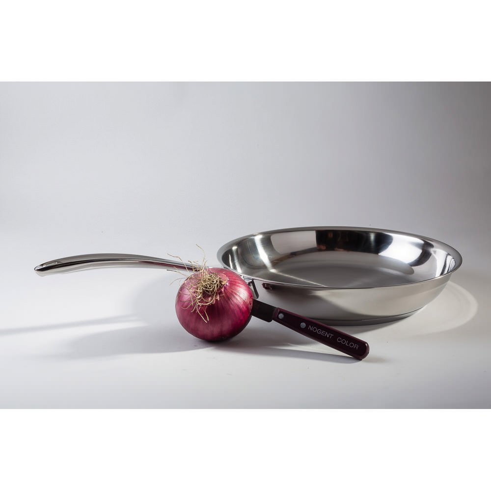 Chef 12068394 Premium 28cm Stainless Steel Frying Pan - Ideal for Searing, Sauteing & Everyday Cooking