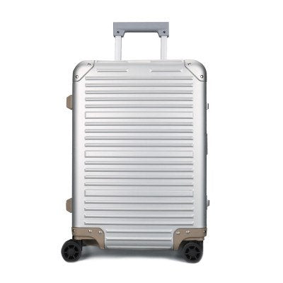 100% Full Aluminum Rolling Luggage Bag - Matte Finish Travel Wheel Suitcase - New Durable Carry On Box (20 Inch) - Perfect for Business Trips, Vacations & Air Travel