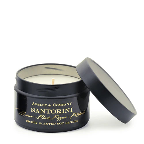 Premium Santorini Scented Candle 150g - Apsley & Co. Luxury Home Fragrance for Relaxation, Romantic Dinners & Spa Nights