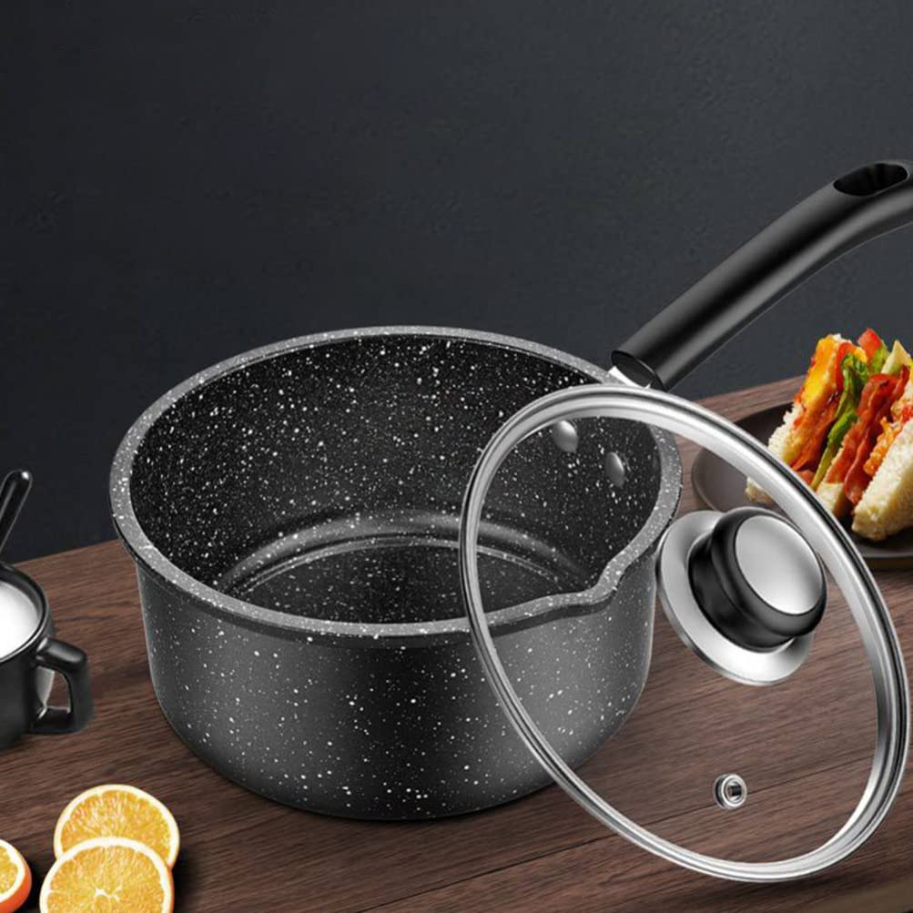 Premium Maifan Stone Cooking Pot Set - 1-Piece Breakfast Stockpot with Handle for Soup, Noodles & Food (Ideal for Home, Kitchen & Instant Meals)
