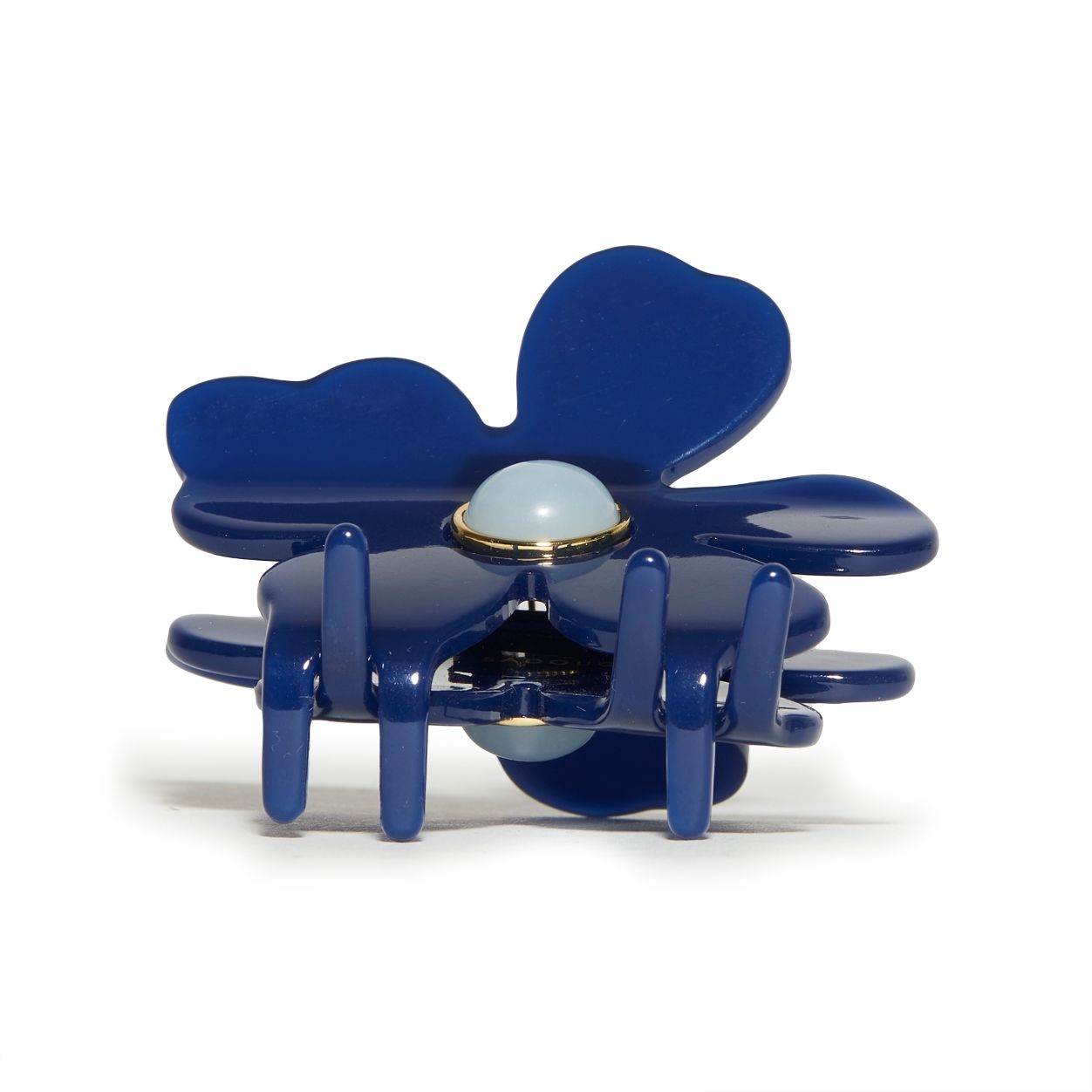 Cobalt Lily Hair Claw Clip - Strong Hold Hair Clips for Women, Non-Slip Large Hair Claw for Thick Hair - Perfect for Ponytails, Buns & Everyday Hairstyles
