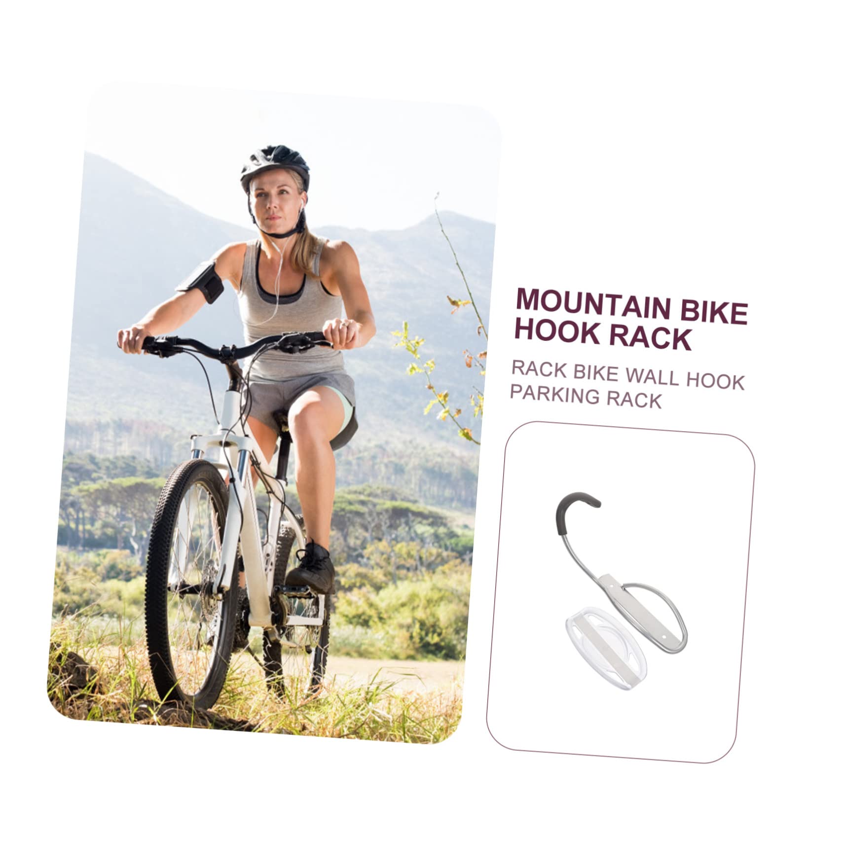 GAROZATION Bike Rack - Heavy Duty Metal Wall Mount Bike Holder for Indoor Storage, Space Saving Design for Home, Office, Garage & Gym - Perfect for Mountain Bikes, Road Bikes & Commuter Bicycles