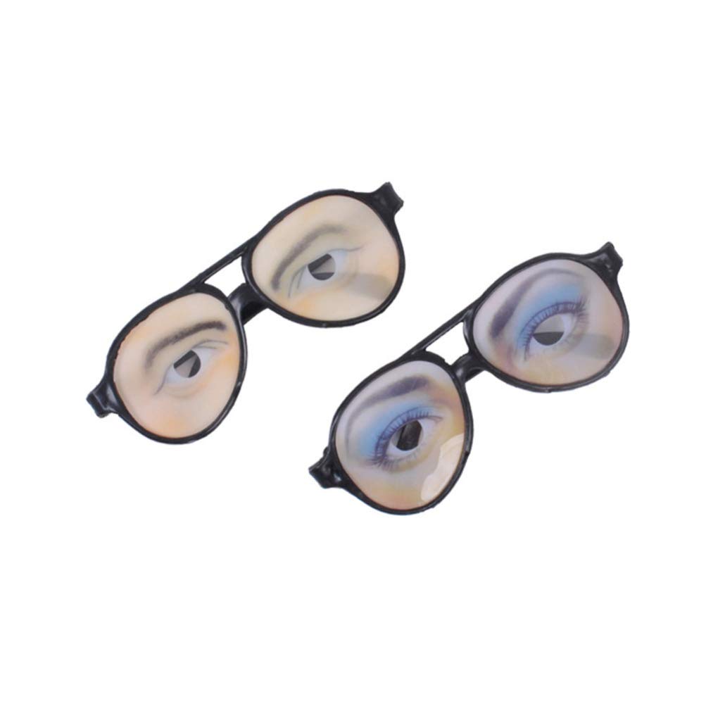 SOIMISS Funny Googly Eye Glasses - Crazy Disguise Eyewear for Halloween, Costume Parties & Dress-Up Props | Kids Outdoor Play & Joke Prank Accessories