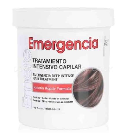 Emergencia Deep Intense Hair Treatment 16 oz - Repairing Hair Mask for Damaged & Dry Hair - Salon Quality Deep Conditioning Treatment for All Hair Types - Perfect for Home Hair Care Routine