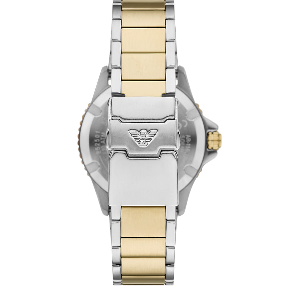 Emporio Armani AR11682 World Explorer Watch - Luxury Stainless Steel Chronograph for Men | Perfect for Business, Travel & Formal Occasions