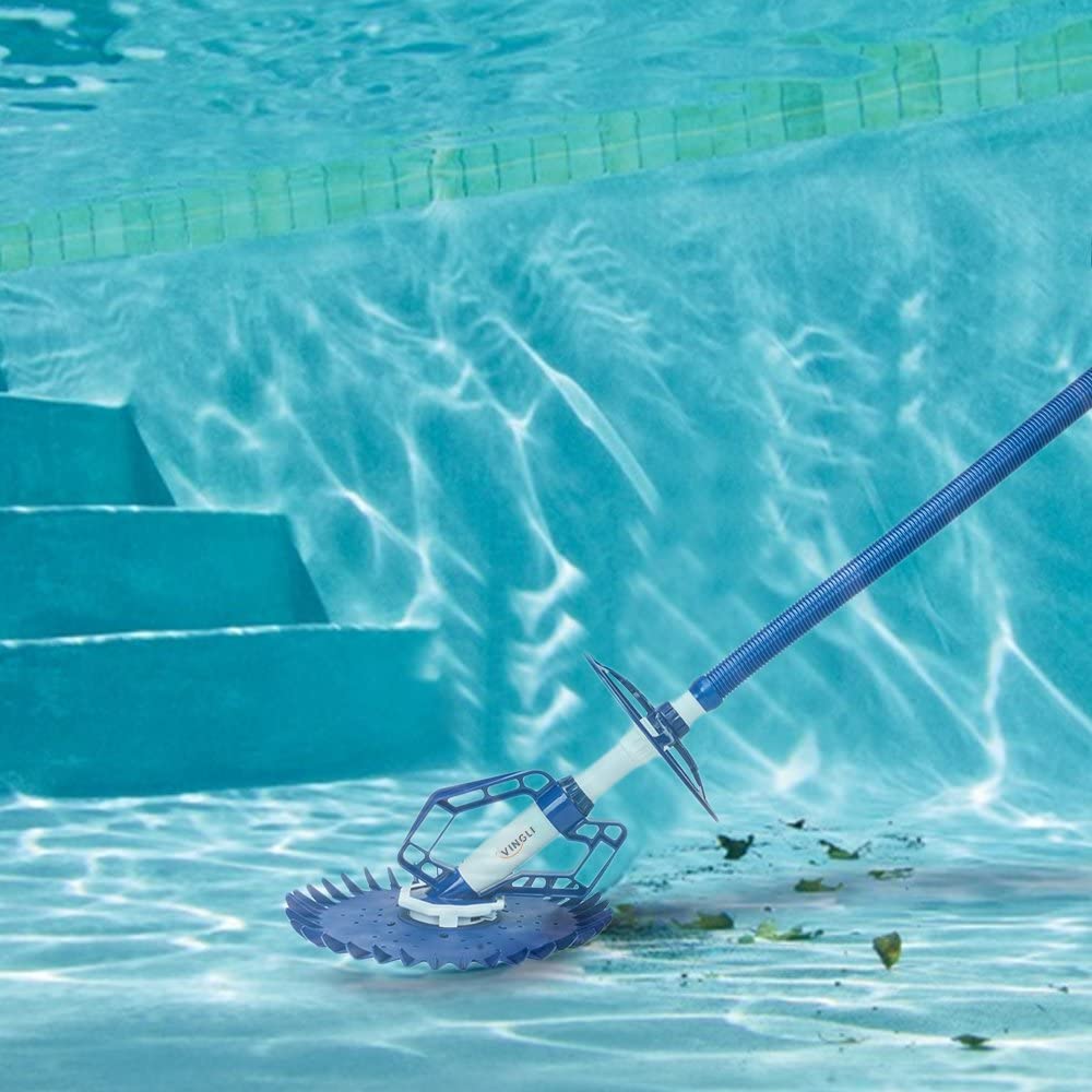 VINGLI Automatic Pool Cleaner for In-Ground Pools | Suction-Side Vacuum with Wall Climbing Technology | Perfect for Daily Pool Maintenance & Debris Removal