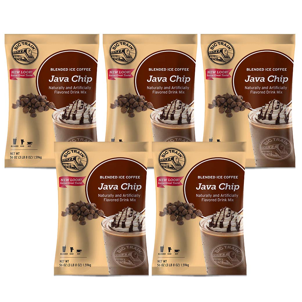 Big Train Blended Ice Coffee - 3.5 lb Bulk Bag (Case of 5) - Rich & Smooth Flavor - Perfect for Cafes, Offices & Home Brewing