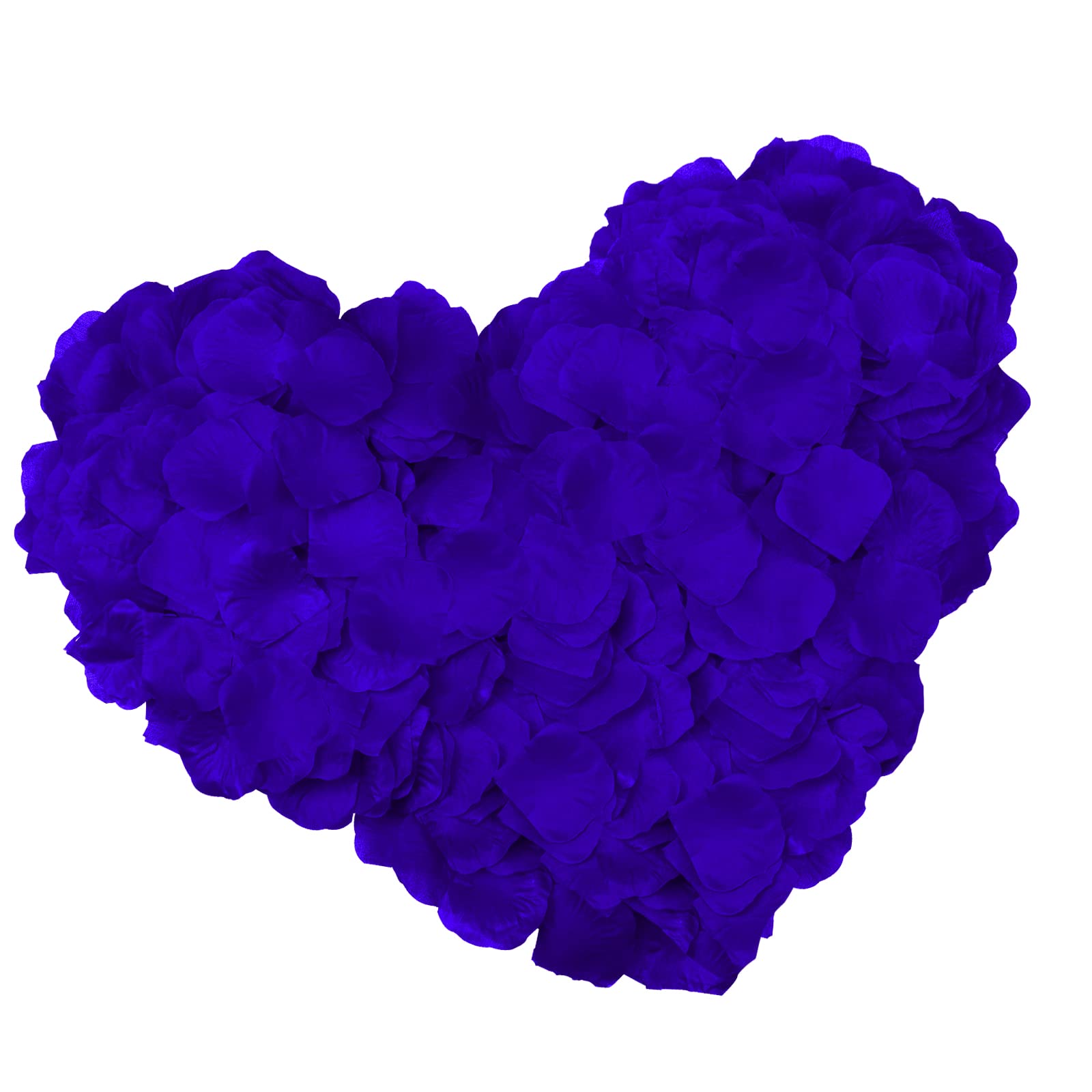 2000PCS Navy Blue Artificial Silk Rose Petals - Realistic Fake Flower Petals for Wedding Decorations, Valentine's Day, Birthday Party, Romantic Events & Home Decoration - Waterproof & Reusable Rose Petal Scatter