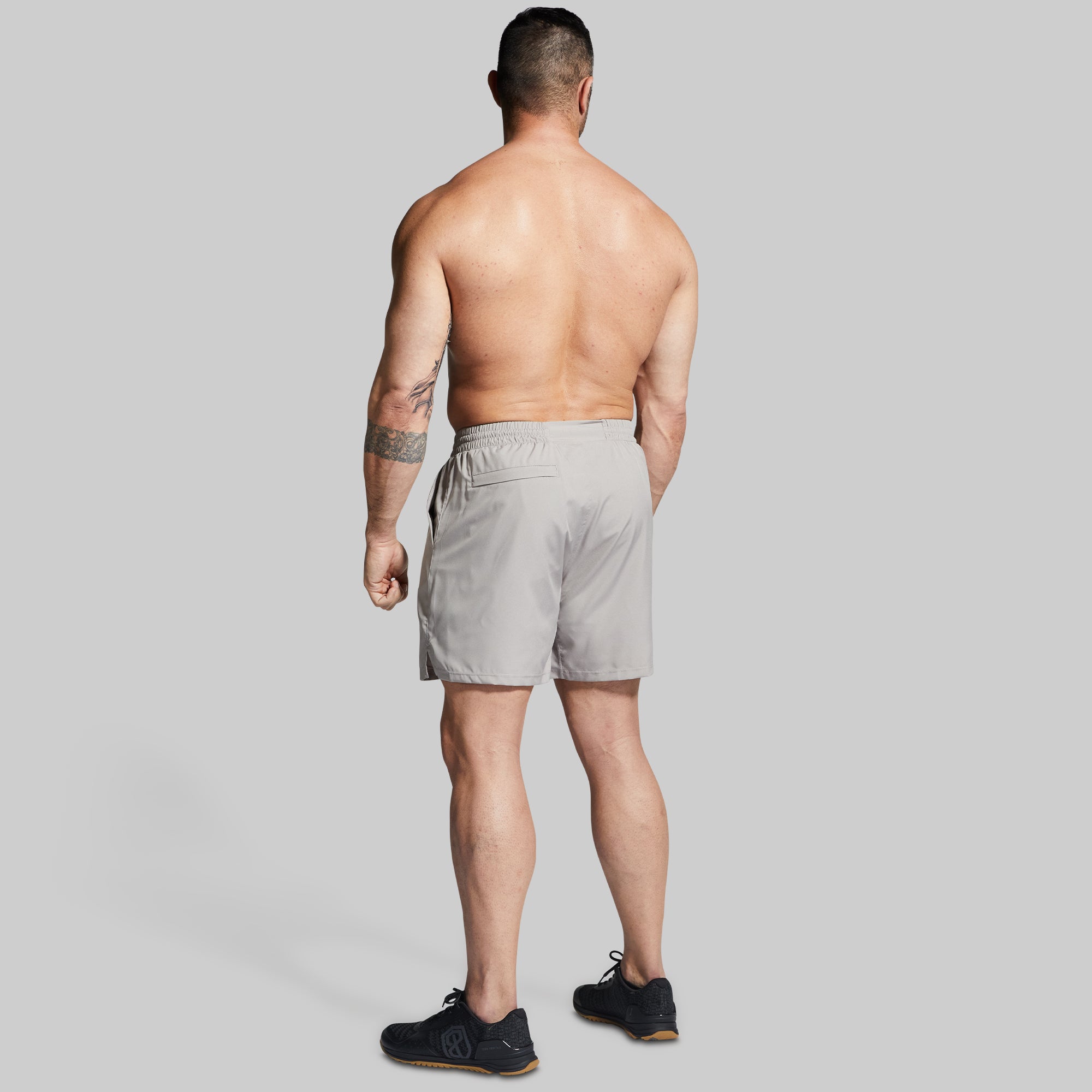 Men's Cool Grey Training Shorts - Breathable Workout Gym Running Shorts for Men - Lightweight & Quick-Dry for Sports, Jogging & Fitness