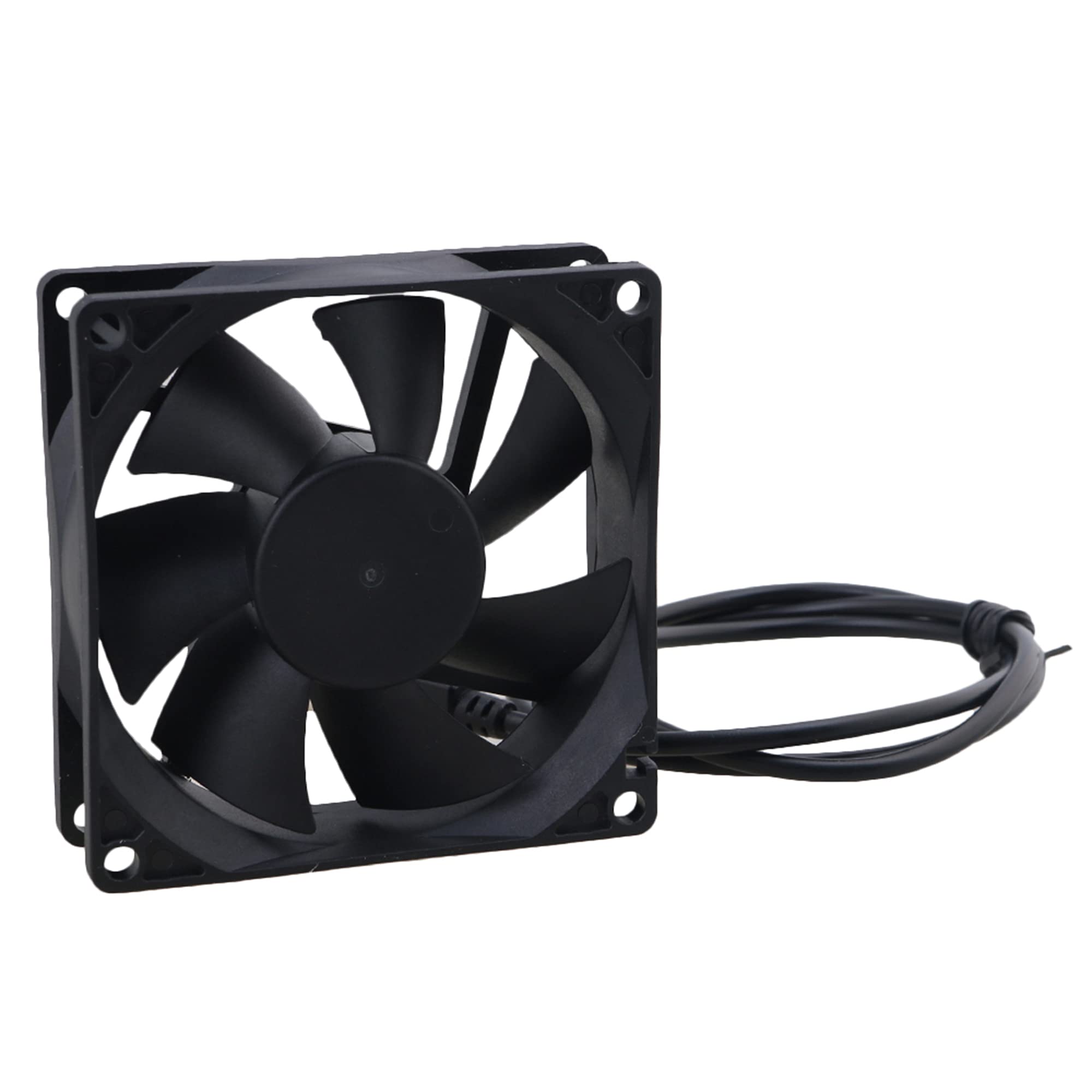 RDEXP 5V USB Black Silent Cooling Fan - Ultra Quiet PC Case & CPU Cooler with USB Power for Desktop, Gaming PC, and Home Office Use
