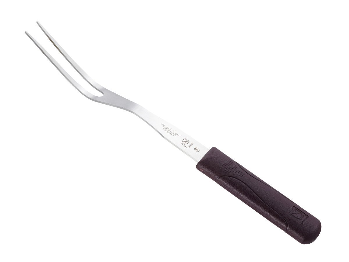 Mercer Culinary Hell's Handle Heat Resistant Cook's Fork - 8 Inch Stainless Steel with 13.5 Inch Overall Length - Perfect for Grilling, BBQ, and Professional Kitchen Use