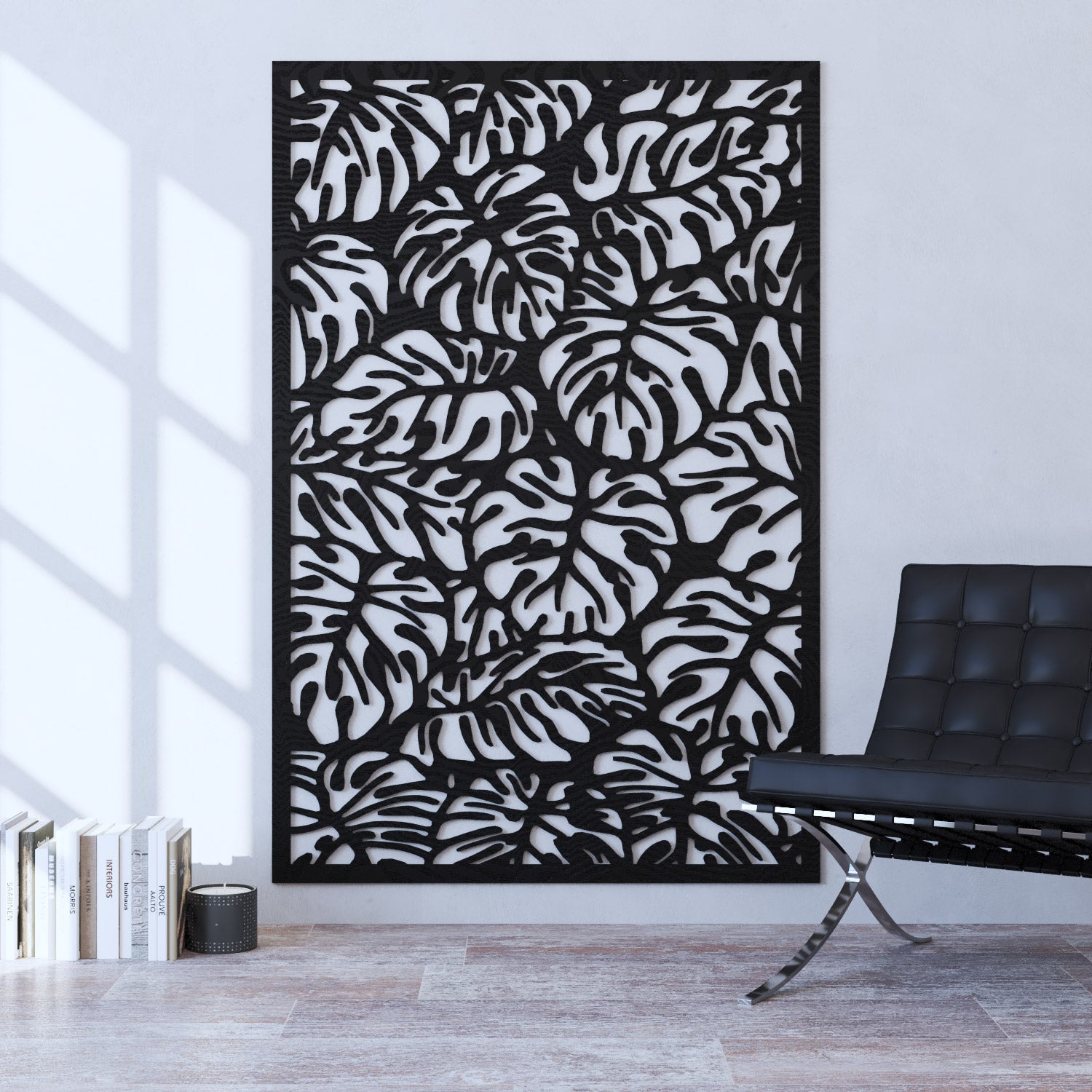 Botanic Indoor Decorative Panel - Natural Wooden Wall Art for Home & Office Decor - Perfect for Living Room, Bedroom, and Workspace Aesthetics