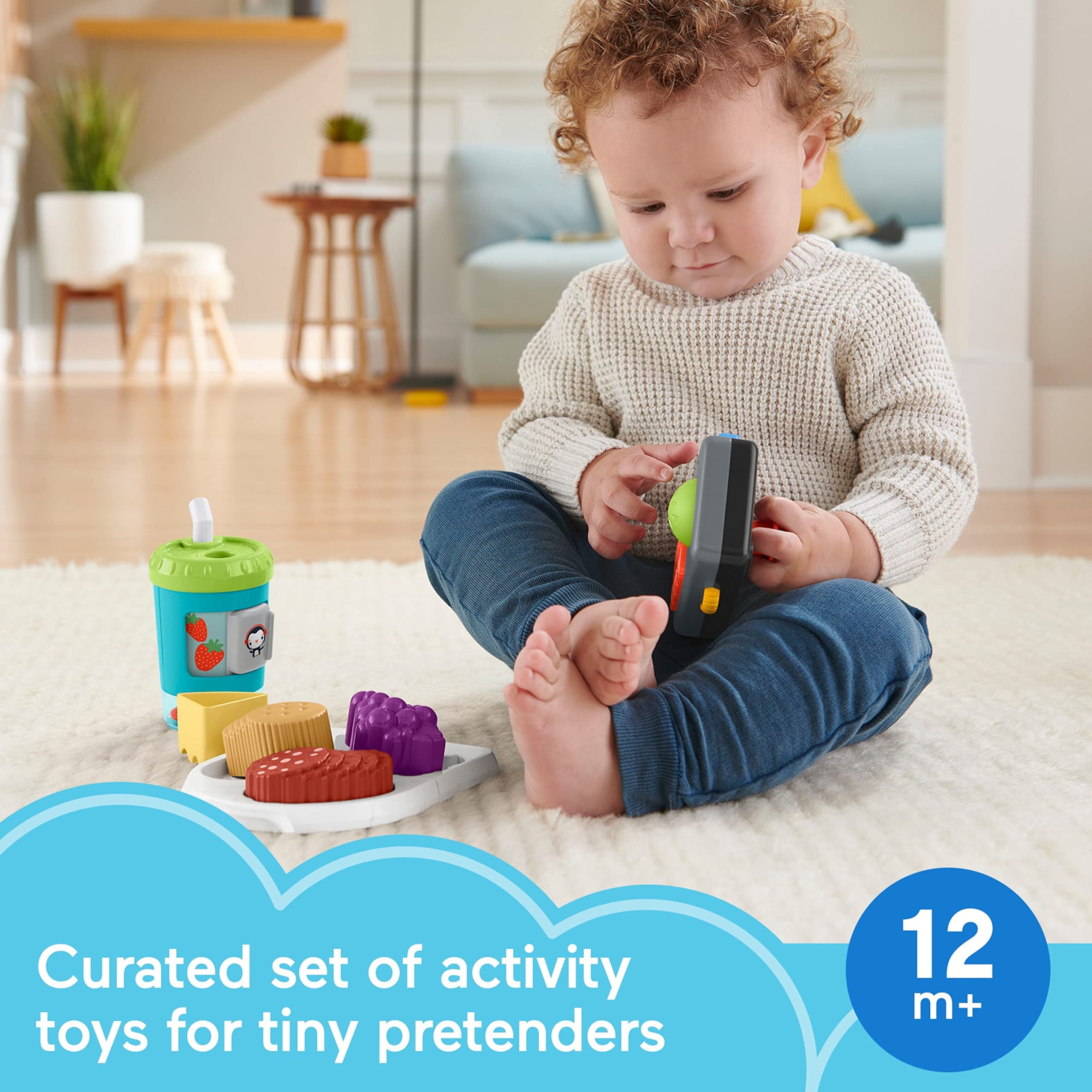 Fisher-Price Hello Role Play Pretend Play Kit - Toddler Pretend Play Toys Gift Set for Kids Ages 12+ Months - Perfect for Home, Preschool & Daycare Role-Playing Activities