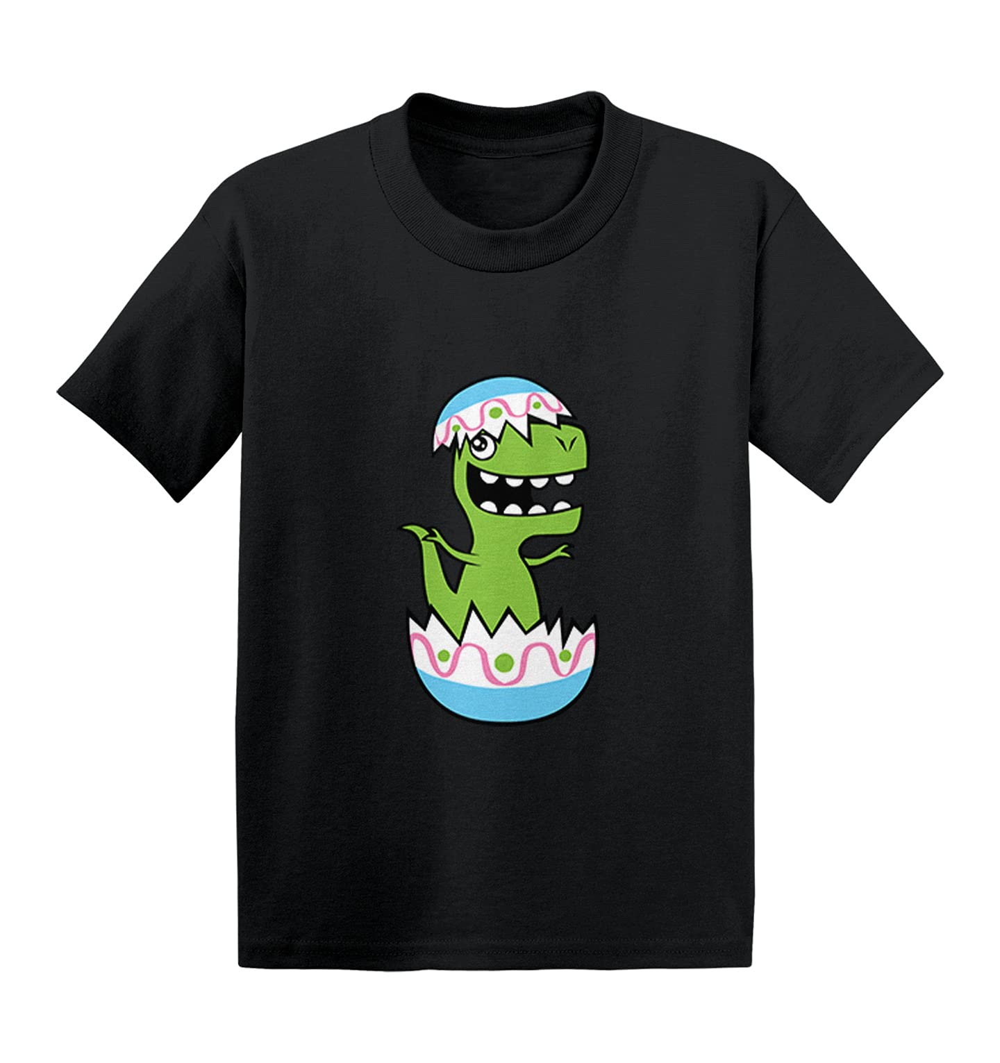 Easter Dinosaur T-Rex Dino Egg Hunt Cotton Jersey T-Shirt for Infants & Toddlers - Fun Holiday Outfit for Easter Egg Hunting & Spring Celebrations