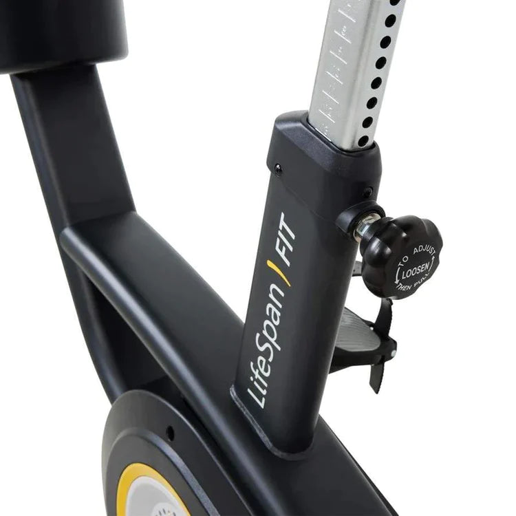 Lifespan C5i Upright Exercise Bike for Home Gym - Cardio Workout Equipment for Weight Loss & Fitness Training - Perfect for Small Spaces & Apartment Workouts