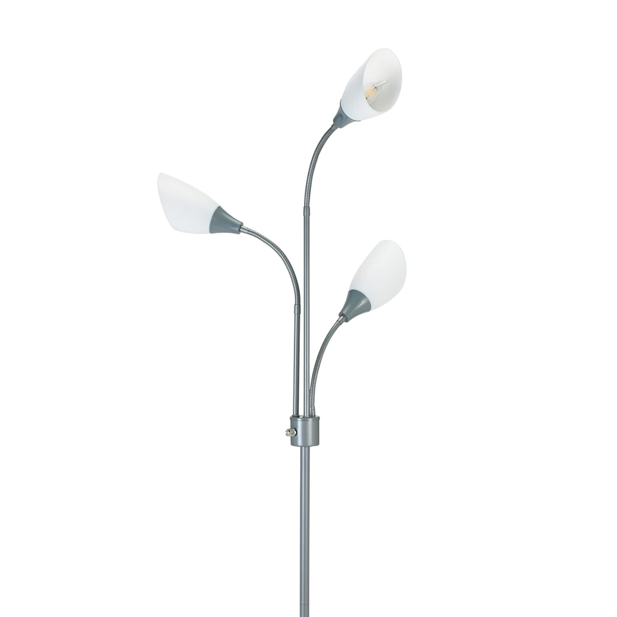 Catalina Lighting 20743-000 Medusa 3-Light Adjustable Floor Lamp - Silver 57.75