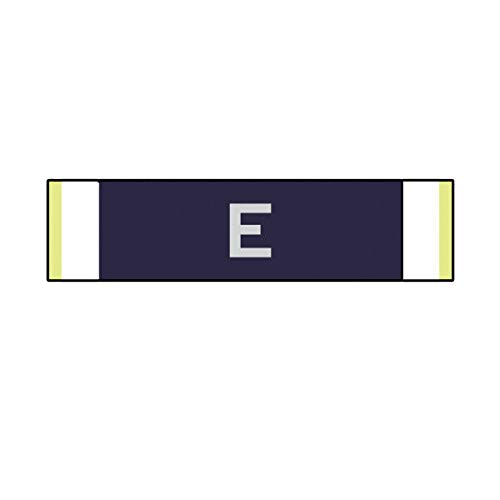 Navy E Ribbon Sticker Decal - Permanent Vinyl Bumper Sticker for Cars & Trucks (5 Inch) - Military Appreciation, Vehicle Decoration, Patriotic Display