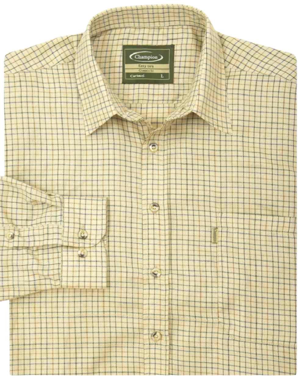 Champion Cartmel Field Tattersall Shirt for Men - Classic Plaid Button-Down Shirt - Casual & Outdoor Wear - Perfect for Hiking, Camping, and Fall Fashion