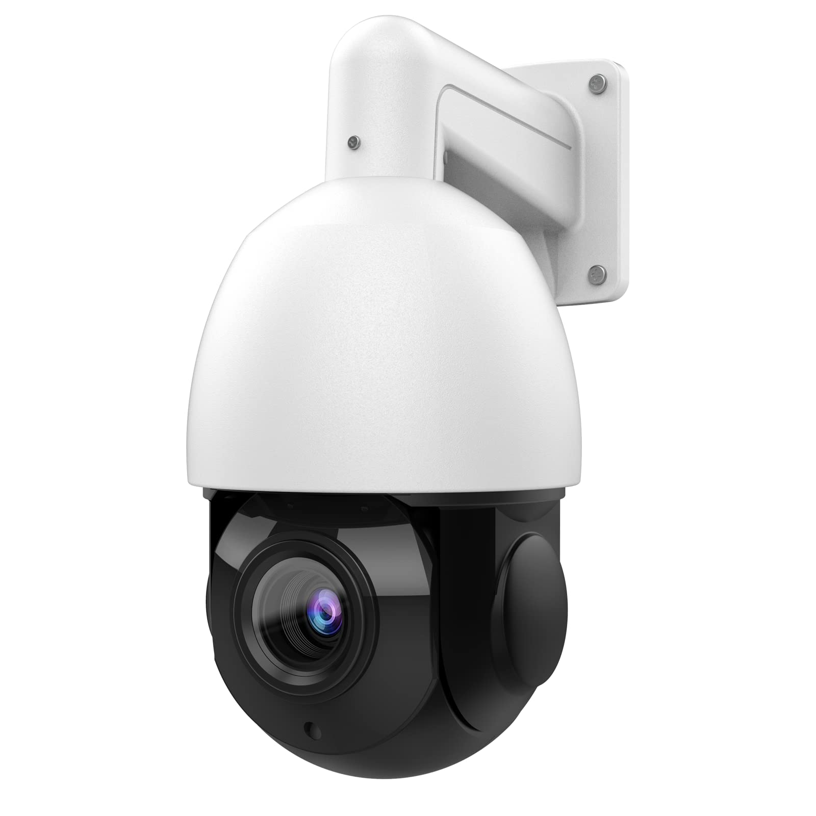 8MP PTZ Outdoor Security Camera with 4K Resolution, 18x Optical Zoom & 30x Digital Zoom - POE IP Surveillance System with 165ft IR Night Vision, Motion Detection, H.265+, IP66 Weatherproof - Ideal for Home, Business & Warehouse Security Monitoring