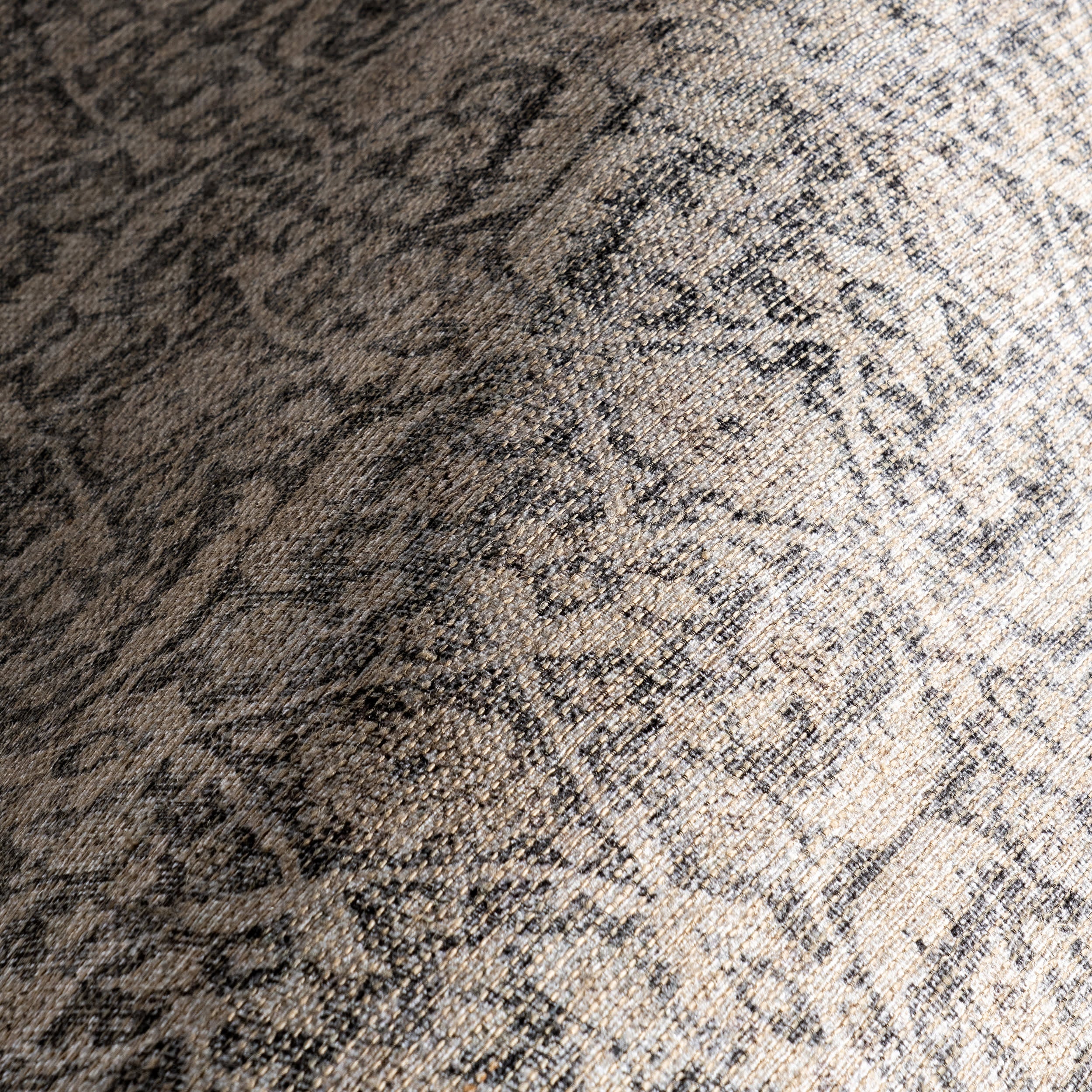 Chatham Antiqued Jute Blend Area Rug - Soft Gray Natural Fiber Floor Mat for Living Room, Bedroom & Home Decor