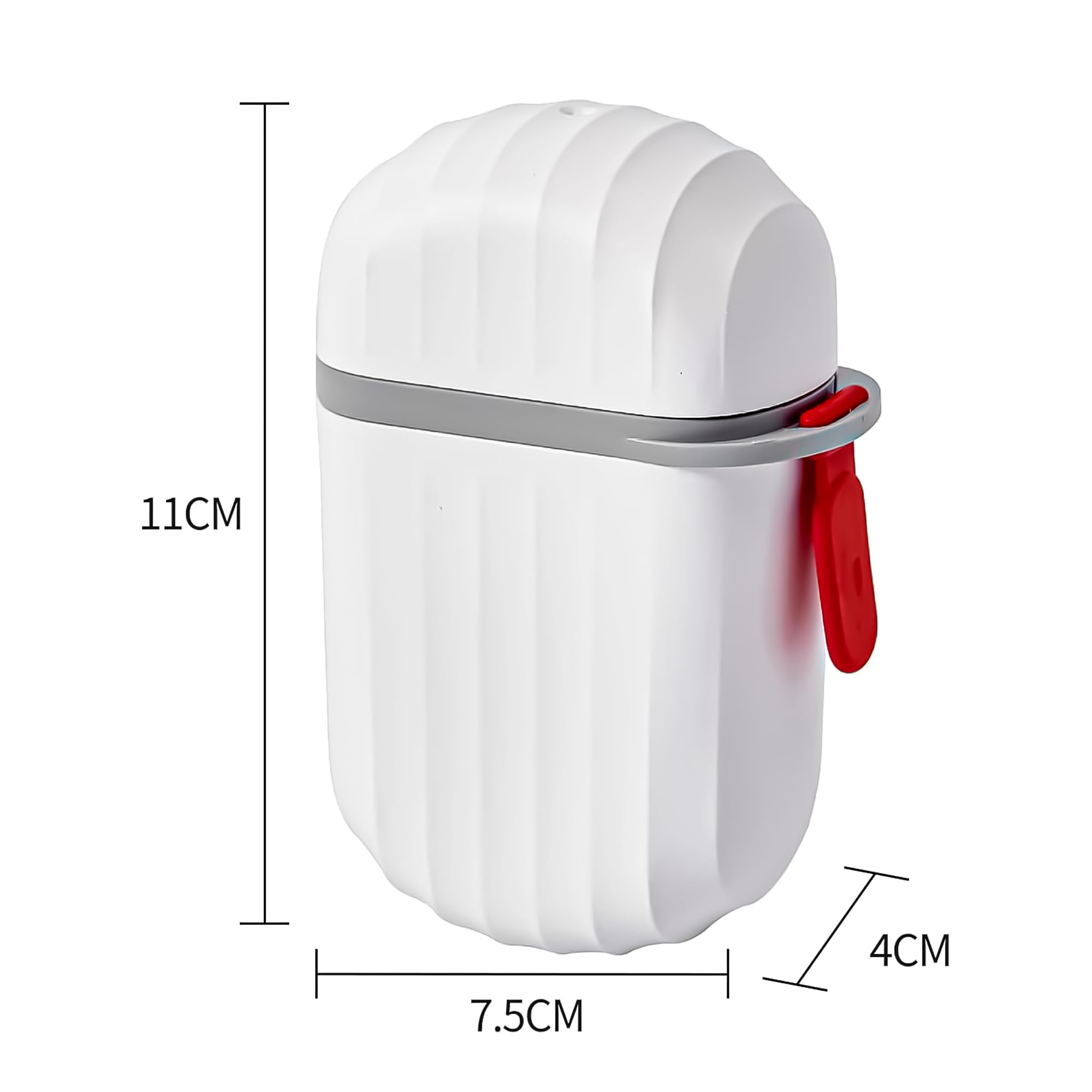 Eightiz 3-Piece Travel Soap Holder Set - Compact & Durable Plastic Soap Dish for Home, Camping, Hiking - Portable Soap Storage Case for Travel Accessories (White) - Perfect for Gym, RV Trips & Outdoor Adventures