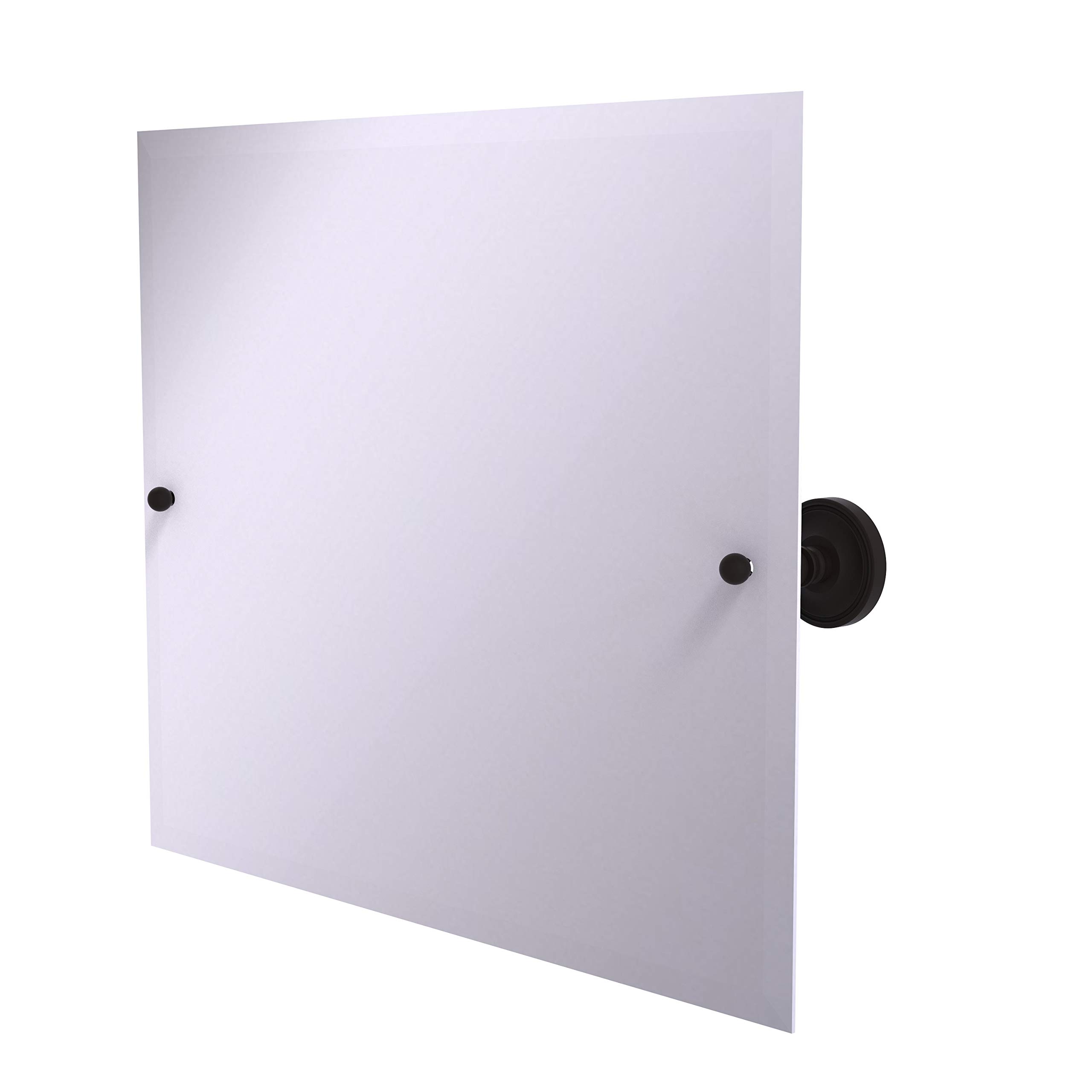 Allied Brass PR-93 Frameless Rectangular Tilt Beveled Edge Wall Mirror - Oil Rubbed Bronze Finish - Perfect for Bathroom, Bedroom, and Entryway Decor