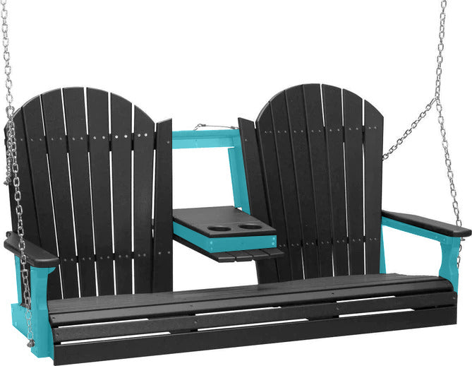 Black on Aruba Blue