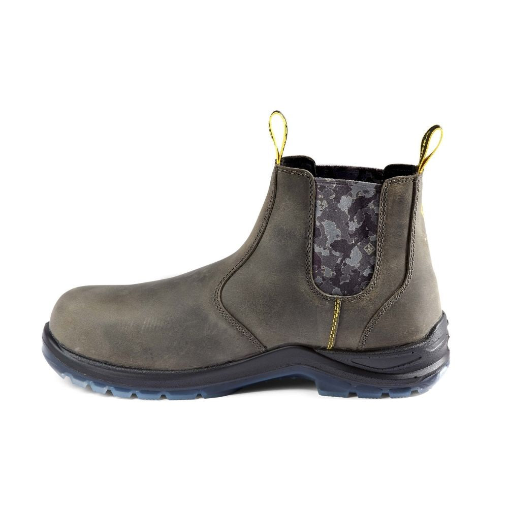 Terra Murphy Unisex 6 Composite Toe Slip-On Work Boots - Lightweight Safety Shoes for Men & Women (Grey) - Ideal for Construction, Warehouse & Industrial Work