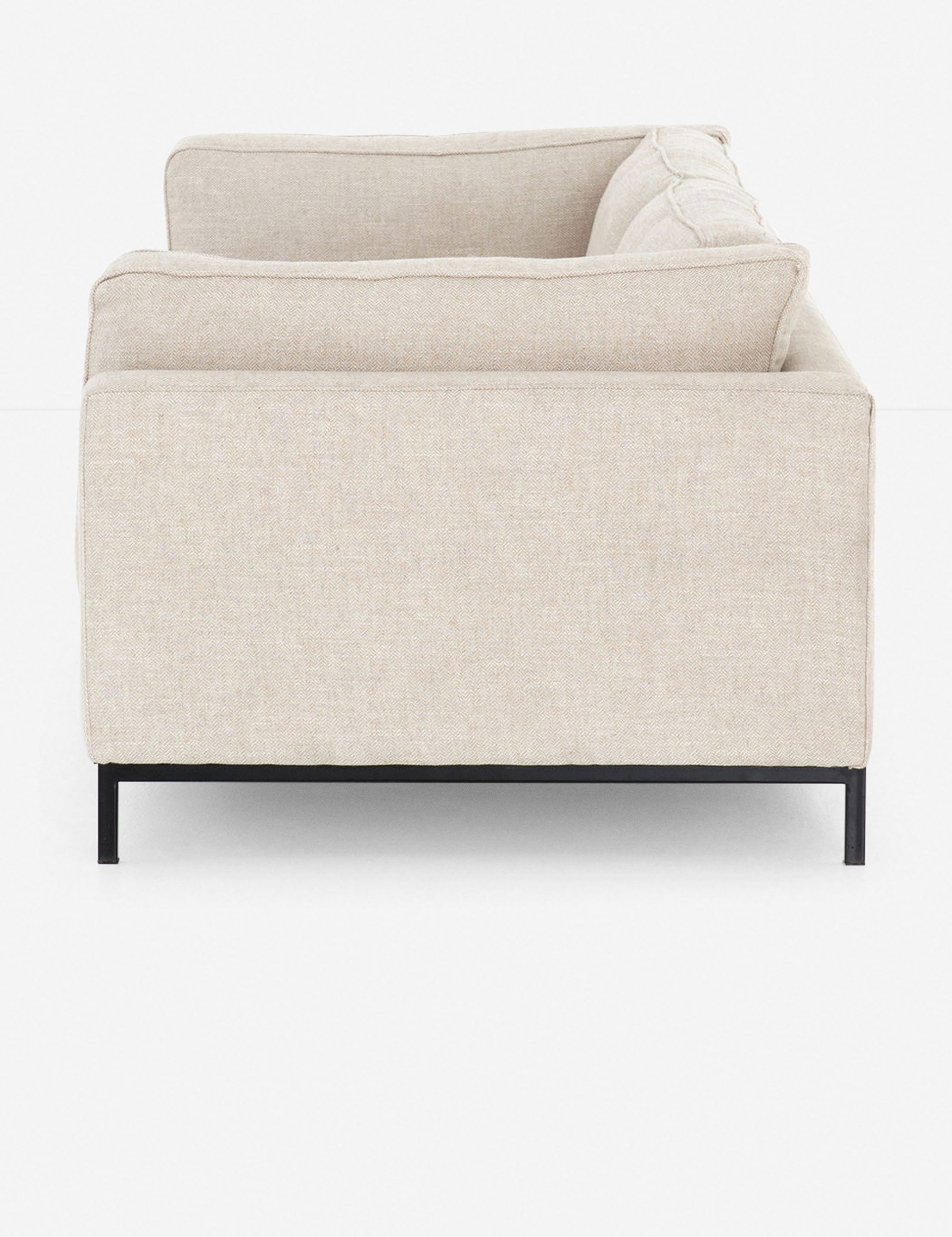 Comfortable and Stylish Cami Sofa - Perfect for Living Room, Bedroom, or Office - Soft Fabric Upholstered Modern Loveseat for Small Spaces