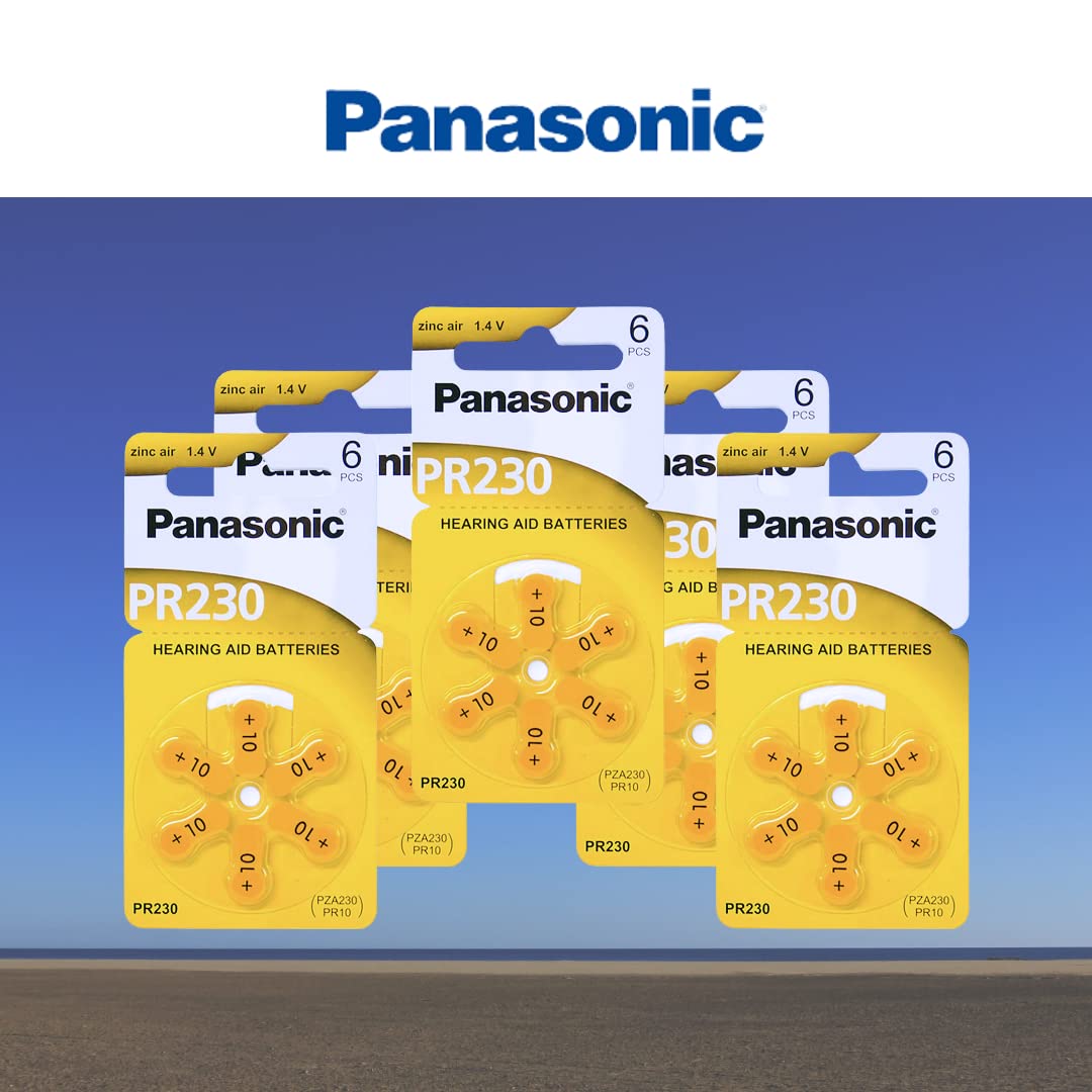 Panasonic Size 10 Zinc Air Hearing Aid Batteries - 300 Pack | Long-Lasting Power for Hearing Aids & Assistive Devices | Perfect for Travel, Daily Use & Emergency Preparedness