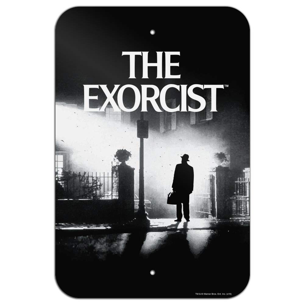 The Exorcist Logo & Silhouette Wall Art - Horror Movie Decor for Home, Office & Business - Perfect for Halloween & Horror Fan Gifts