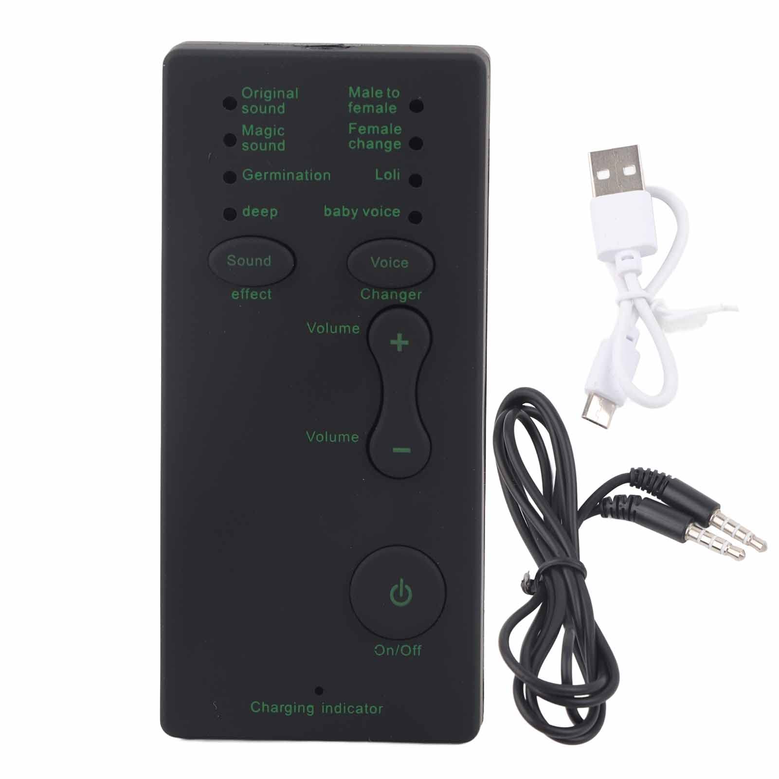 OKJHFD Mini Voice Changer Device - Portable Sound Card for Mobile Phone, Computer, Laptop - Perfect for Gaming, Live Streaming, and Voice Modulation