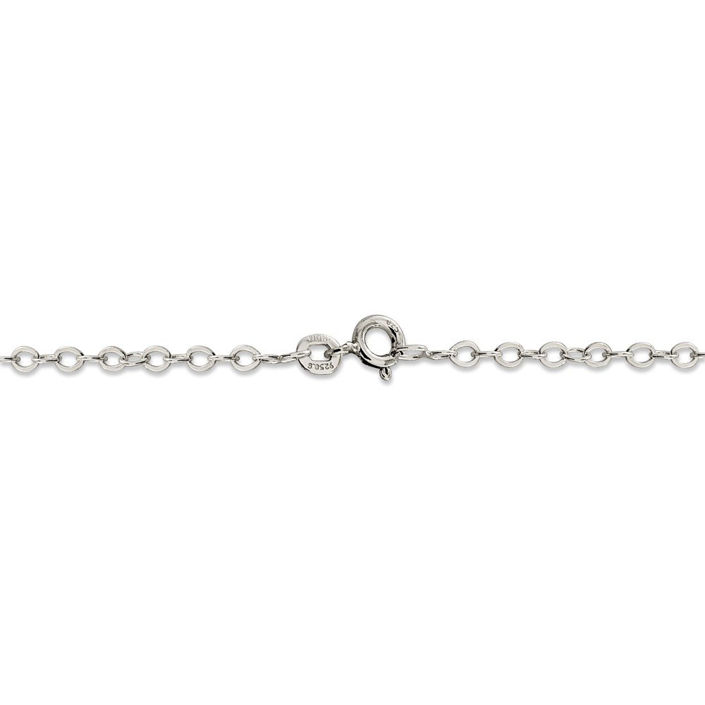 Sterling Silver 2.5mm Flat Open Oval Cable Chain Necklace - Dainty & Elegant Jewelry for Women, Perfect for Layering, Everyday Wear & Special Occasions