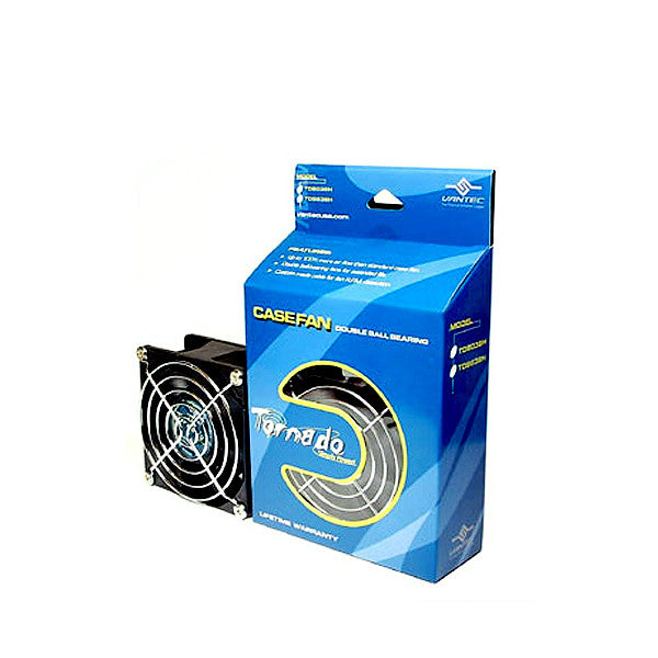 Vantec Tornado 92mm x 92mm x 38mm Ultra High Speed Case Cooling Fan - Perfect for PC Gaming Rigs, Workstations, and Computer Case Airflow Optimization