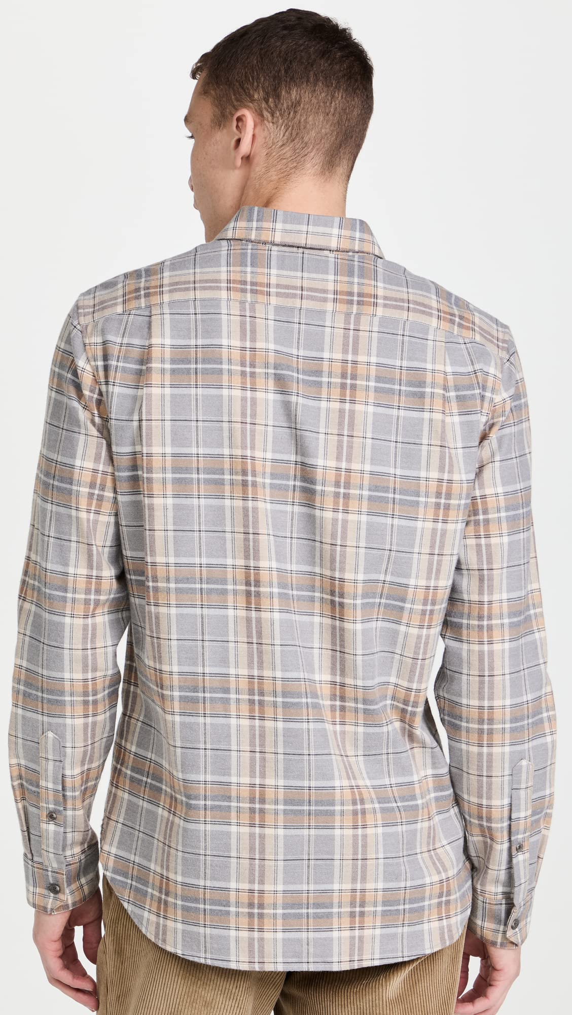 Vince Men's Prince Plaid Button-Down Shirt - Casual & Business Wear for Office, Dating & Outdoor Activities