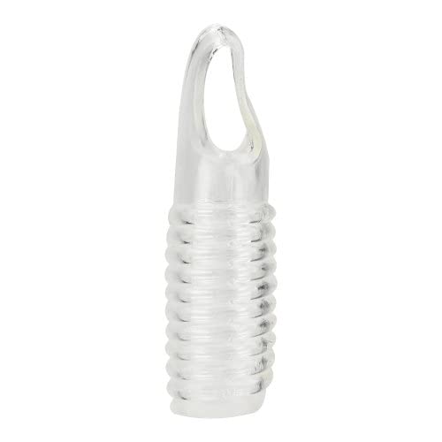 Loving Joy Textured Penis Sleeve with Ball Loop - Clear Male Enhancement Sex Toy for Couples & Solo Play - Enhances Pleasure & Sensation During Intimacy