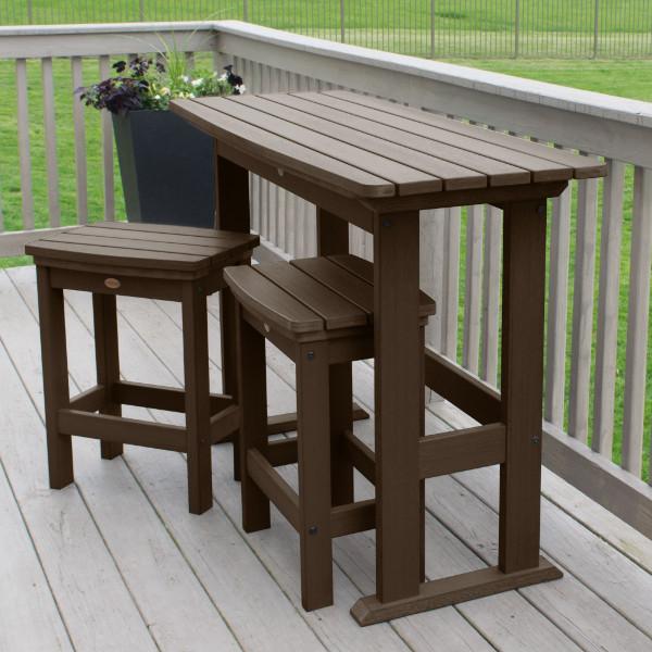 Lehigh 3-Piece Counter Height Balcony Set - Outdoor Patio Furniture for Small Spaces, Bistro Dining, and Apartment Living