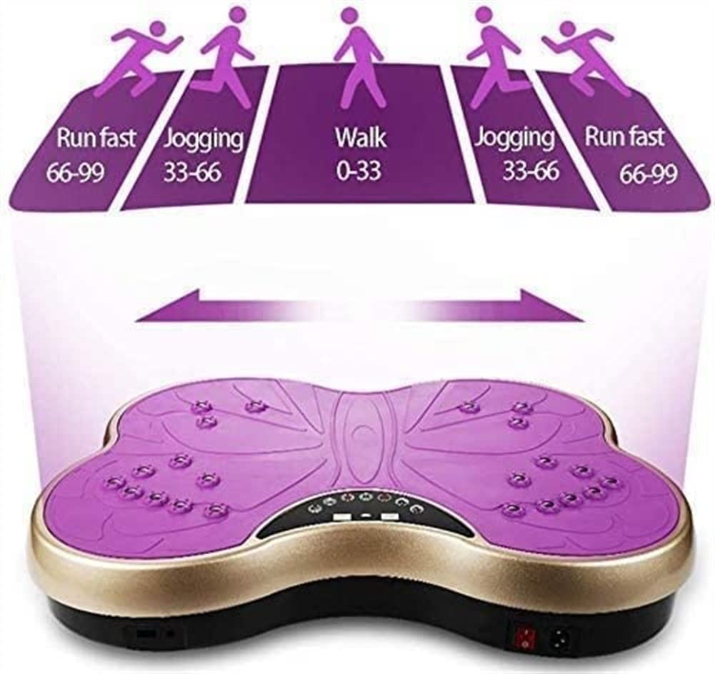 Vibration Plate Exercise Machine for Weight Loss & Full Body Workout - 99 Speed Levels with Resistance Bands & Remote Control - Home Gym Equipment for Toning, Circulation & Muscle Recovery - Perfect for Home Fitness, Office Workouts & Physical Therapy